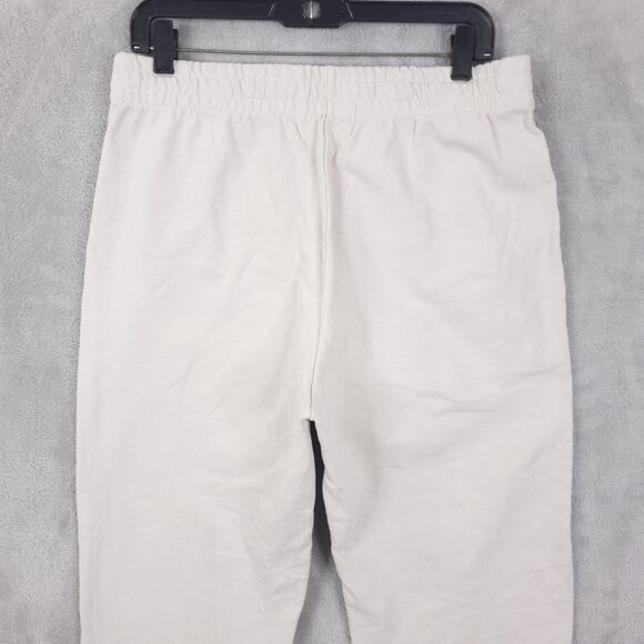 Talentless Sweatpants Jogger Mens Off White Size M Elastic Waist Drawstring - Picture 10 of 13